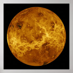 Poster Surface globale de la planète Vénus