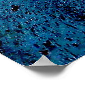 Poster Surface peinte bleu et brun (Coin)