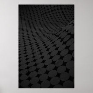 Poster Surface pointillée noire et grise