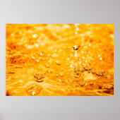 Poster Surface propre liquide ondulée (Devant)