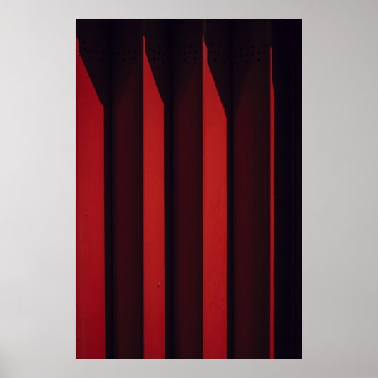 Poster Surface rouge (Devant)