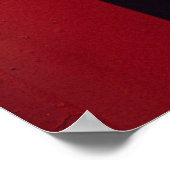 Poster Surface rouge (Coin)