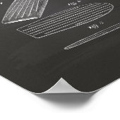 Poster Surfboard 1958 Patent Art Chalkboard (Coin)
