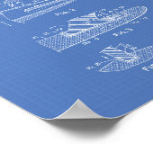 Poster Surfboard 1969 Patent Art Blueprint (Coin)