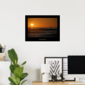 Poster Surfer du coucher de soleil (Bureau à domicile)