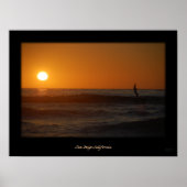 Poster Surfer du coucher de soleil (Devant)