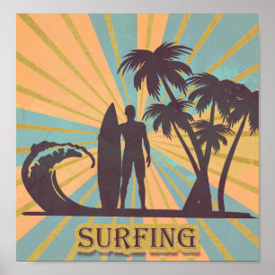 Poster surfer Dude