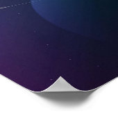 Poster Surfer en argent minimal (Coin)