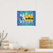 Poster Surfer Et Surf (Cuisine)