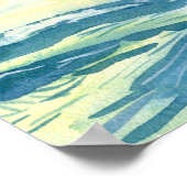 Poster Surfer féminin dans la belle lumière du soleil (Coin)