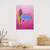 Poster Surfer Girl (Cuisine)