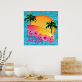 Poster Surfer Girl (Cuisine)