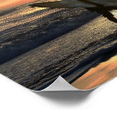 Poster Surfer hawaïen se dirigeant vers la maison (Coin)