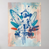 Poster surfer poseidon (Devant)
