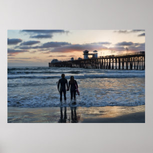 Poster Surfer Romance