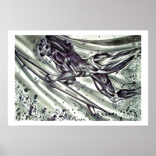 Poster Surfer sans peau (Devant)