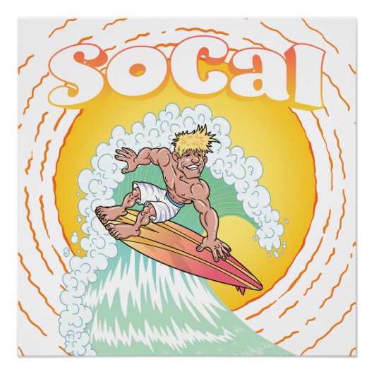 Poster Surfer SoCal (Devant)