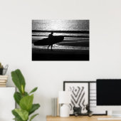 Poster Surfer sur le sable (Bureau à domicile)