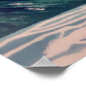 Poster Surfer Surf au large de la côte californienne Big (Coin)