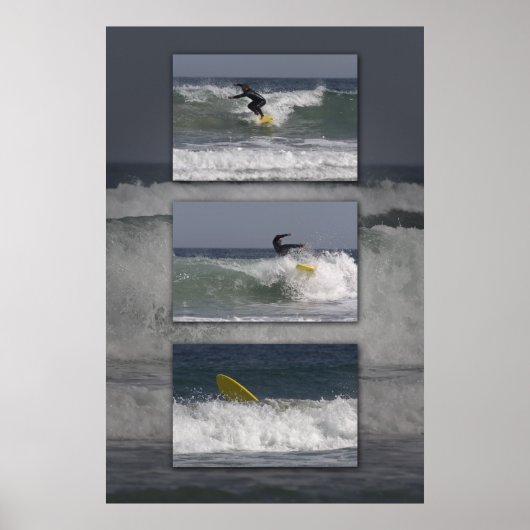 Poster Surfer Triptyque (Devant)