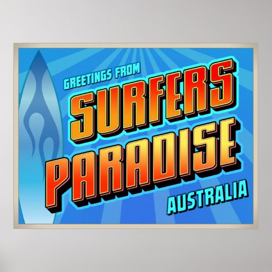 poster SURFERS PARADISE (Devant)