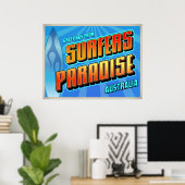 poster SURFERS PARADISE (Bureau à domicile)