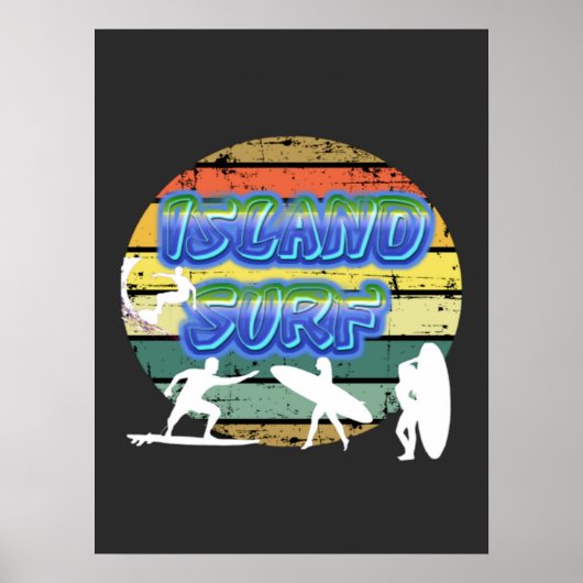 Poster Surfers vintages (Devant)