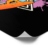 Poster Surfeur 80s 90s Vaporwave Planche de surf (Coin)