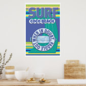 Poster Surfeur - en cas de doute, pagayer (Cuisine)