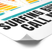 Poster Surfeur Mes copains de surf préférés m'appellent P (Coin)