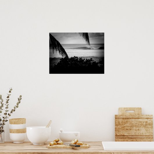 Poster Surfeurs en déplacement d'affaires B&W (Cuisine)