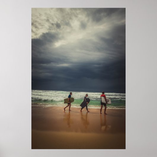 Poster Surfeurs Rétro 2. (Devant)