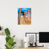 POSTER SURFEUSES SE BATTENT (Bureau à domicile)