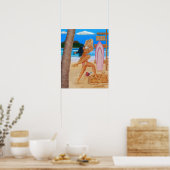 POSTER SURFEUSES SE BATTENT (Cuisine)