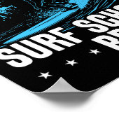 Poster Surfing de grosses vagues Ce n'est pas une école d (Coin)