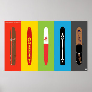 Poster Surfs des neiges de classique - l'ère de Snurfer