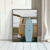 Poster Surf's Up | Plage de surf Volkswagen peinture