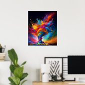 Poster "Surge chromatique" (Bureau à domicile)