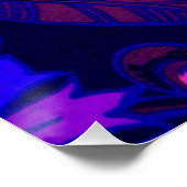 Poster Surge Florescente rose (Coin)