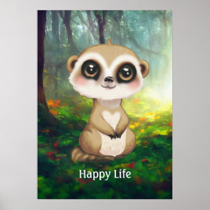 Poster Suricate mignon