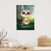 Poster Suricate mignon (Cuisine)
