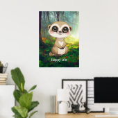 Poster Suricate mignon (Bureau à domicile)