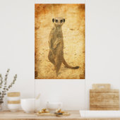 Poster Suricate sentinelle (Cuisine)