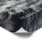 Poster Surmonter La Tempête Ésaïe 40:31 (Coin)