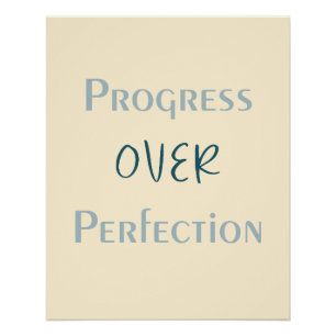 Poster Surmonter le perfectionnisme grâce à des actions c
