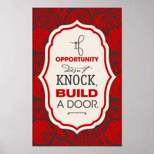 Poster Surmonter les obstacles Citation motivationnelle (Devant)