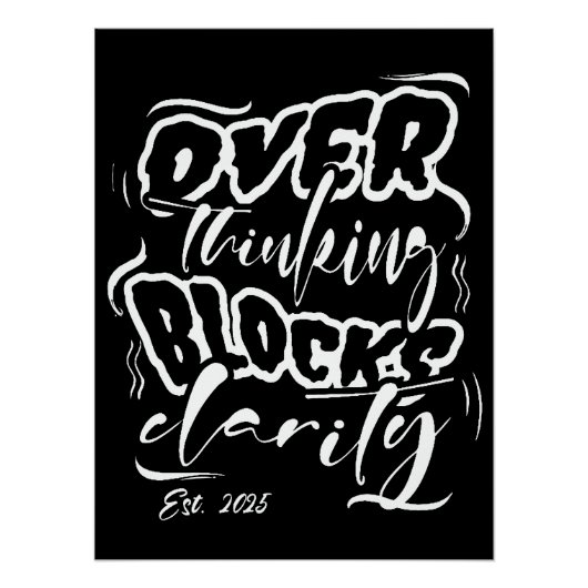 Poster Surpenser Bloque Clarity Est. 2025 (Devant)