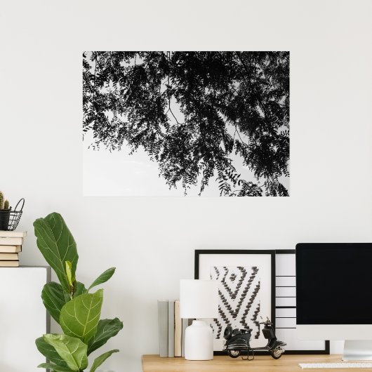 Poster Surplomb de la feuille (Bureau à domicile)