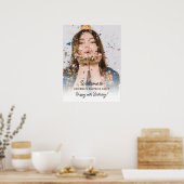 Poster Surprise Birthday Party Photo Fun Welcome  (Cuisine)