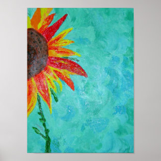 Poster Surprise du tournesol